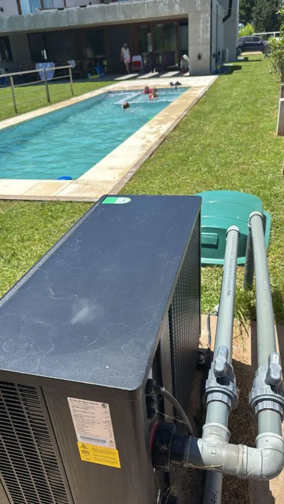 Bomba de calor para climatizar una pileta